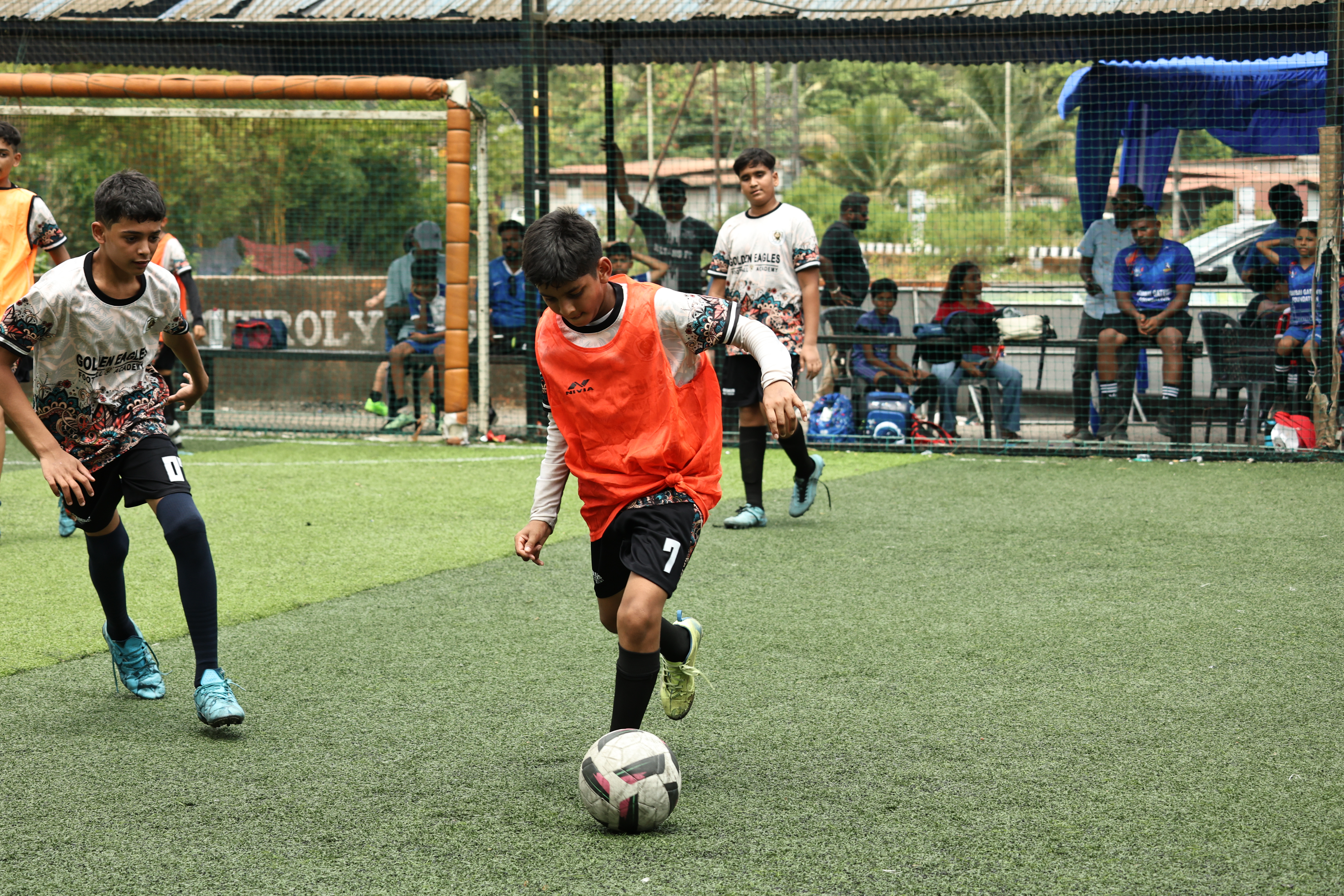 Player attacking with the ball