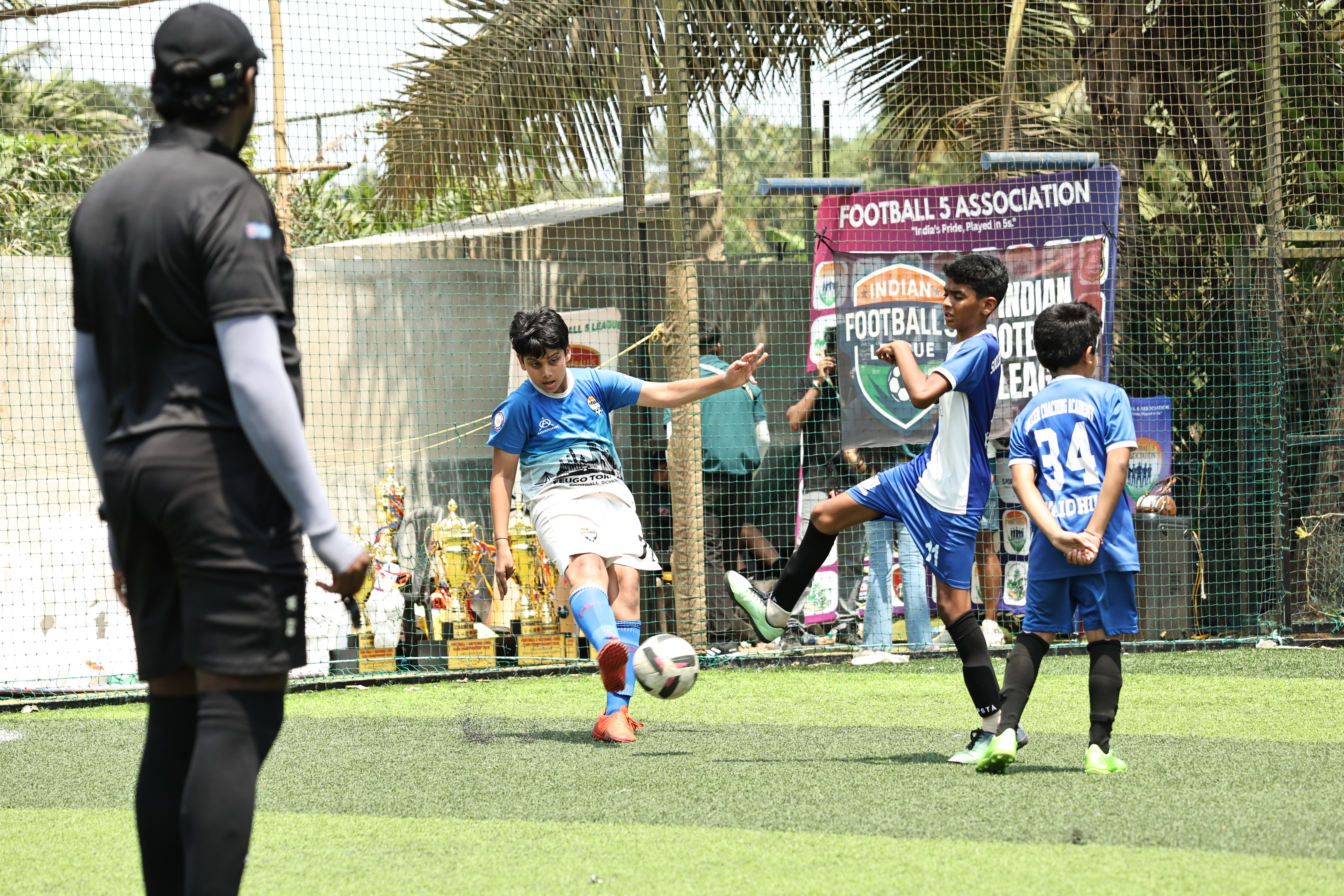 Player sprinting on the field